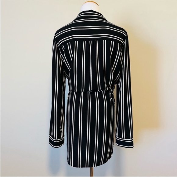 JOSEPH RIBKOFF Striped Tunic Longline Blouse Shirt Size 10 - Picture 4 of 6